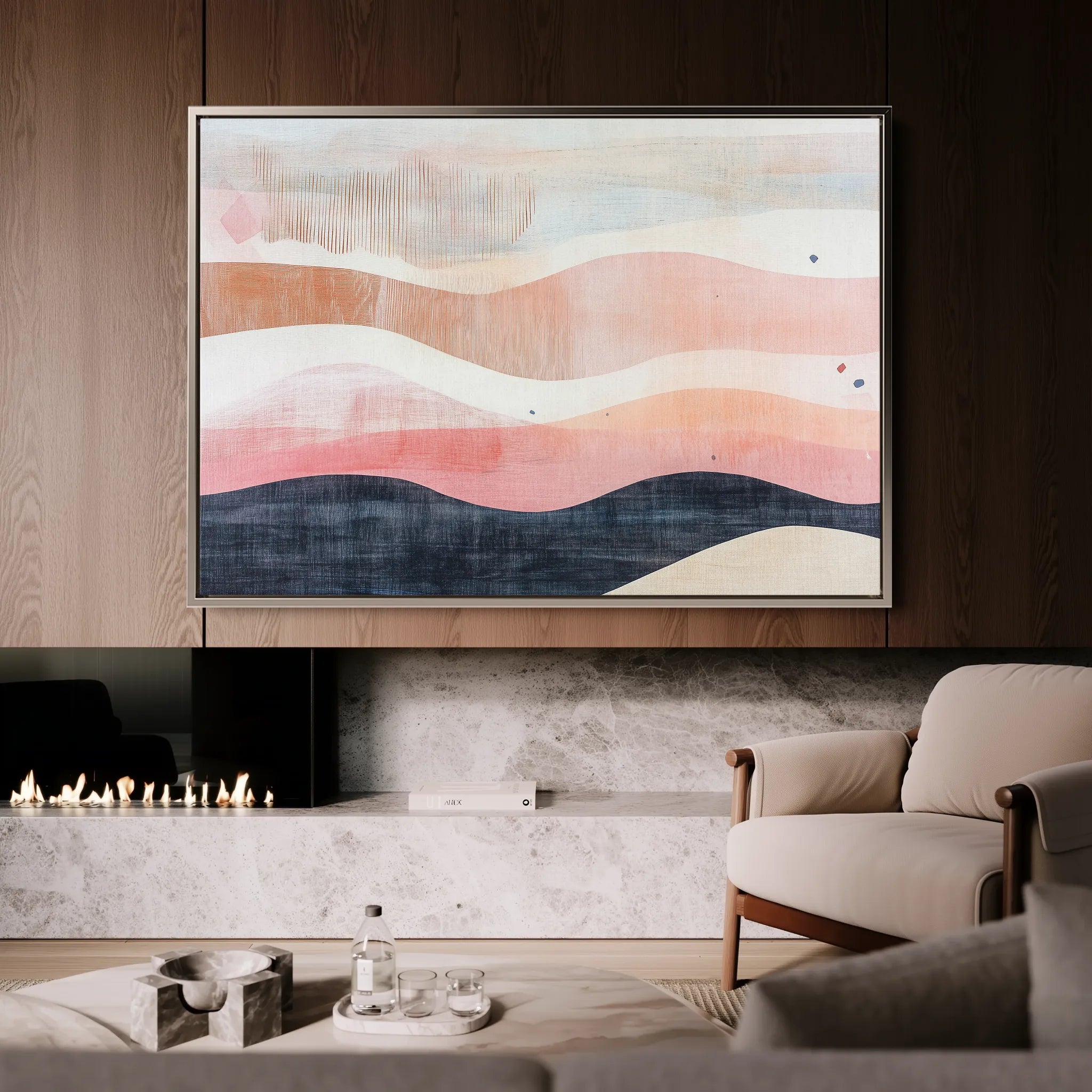 Boho 171 Canvas Art 60 x 40 cm / Black