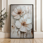 Floral 171 Canvas Art 60 x 40 cm / Black
