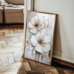 Floral 171 Canvas Art 60 x 40 cm / Black