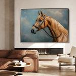 Horses 171 Canvas Art 60 x 40 cm / Black
