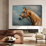 Horses 171 Canvas Art 60 x 40 cm / Black