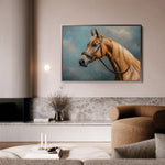 Horses 171 Canvas Art 60 x 40 cm / Black