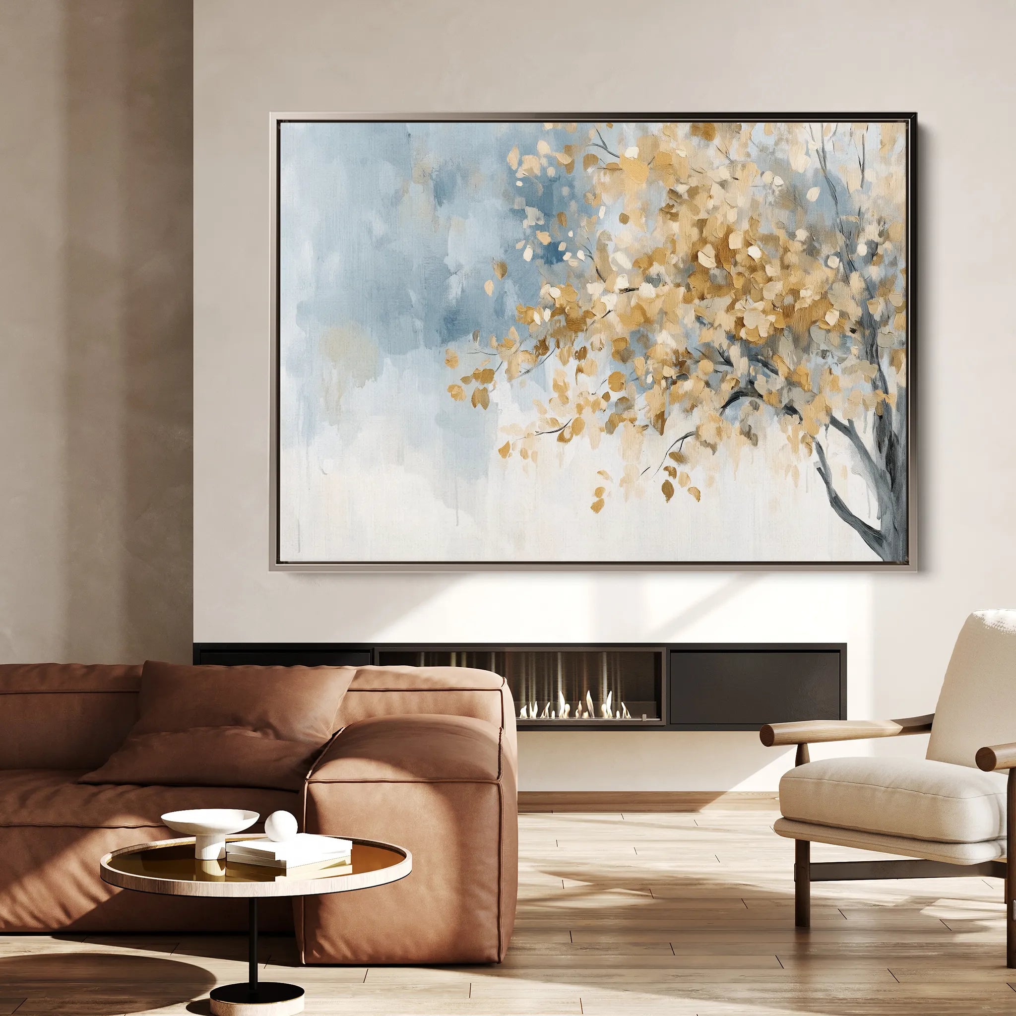 Landscape 171 Canvas Art 60 x 40 cm / Black