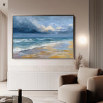 Abstract 1710 Canvas Art 60 x 40 cm / Black