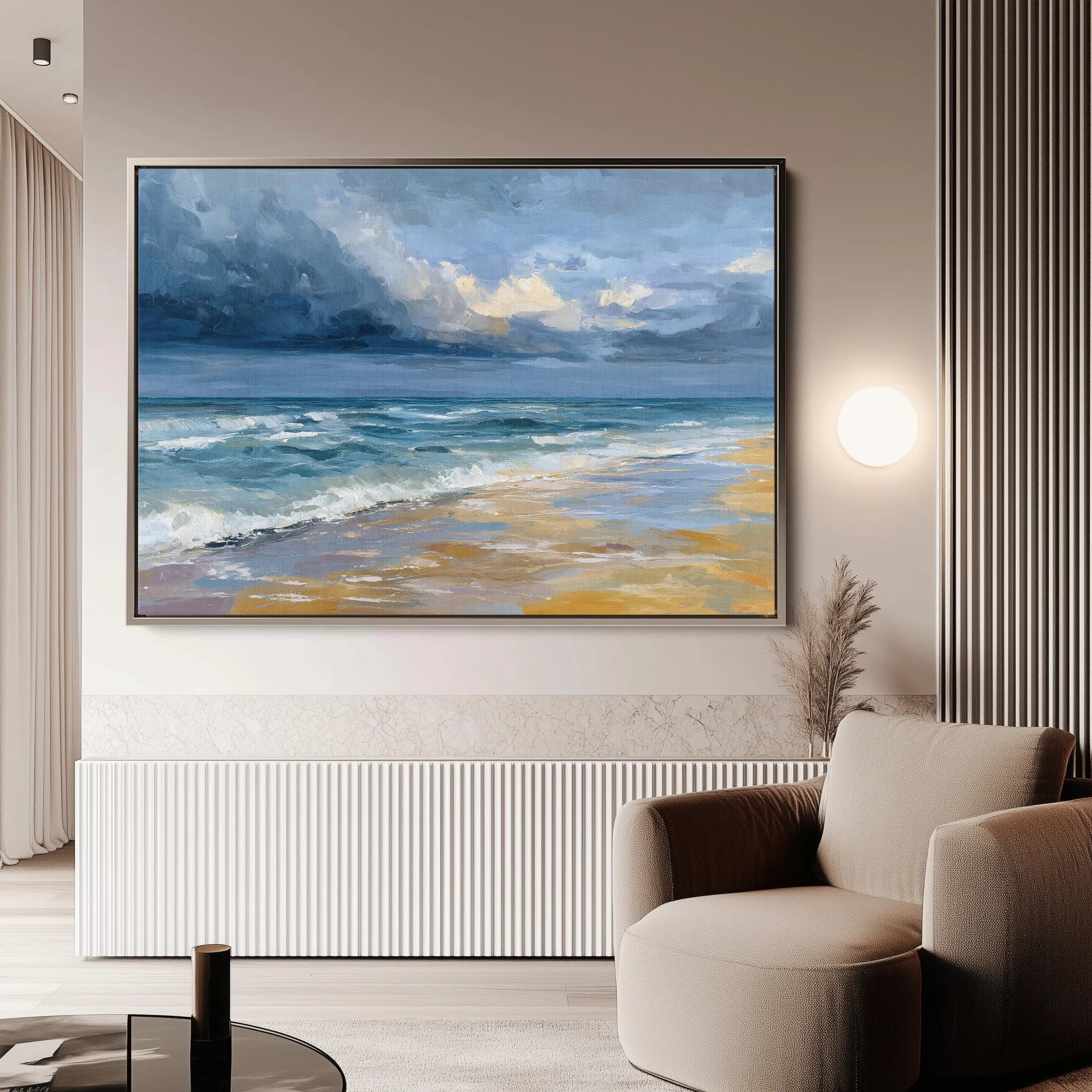 Abstract 1710 Canvas Art 60 x 40 cm / Black