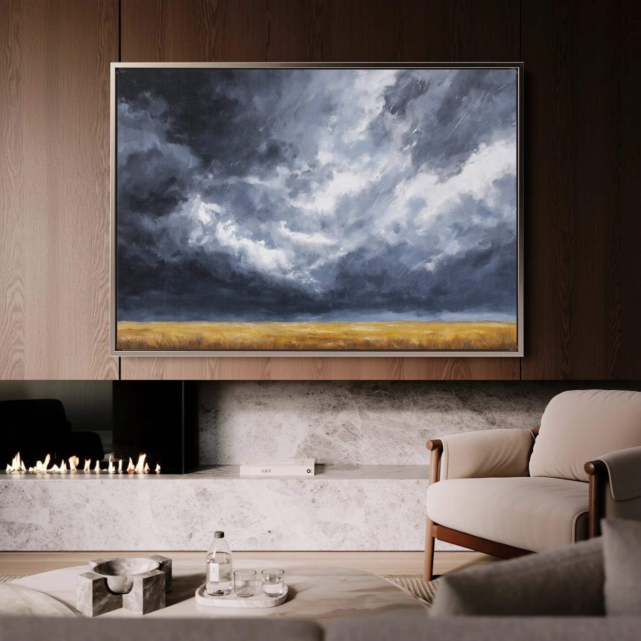 Abstract 1711 Canvas Art 60 x 40 cm / Black