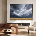 Abstract 1711 Canvas Art 60 x 40 cm / Black