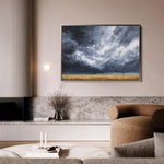 Abstract 1711 Canvas Art 60 x 40 cm / Black