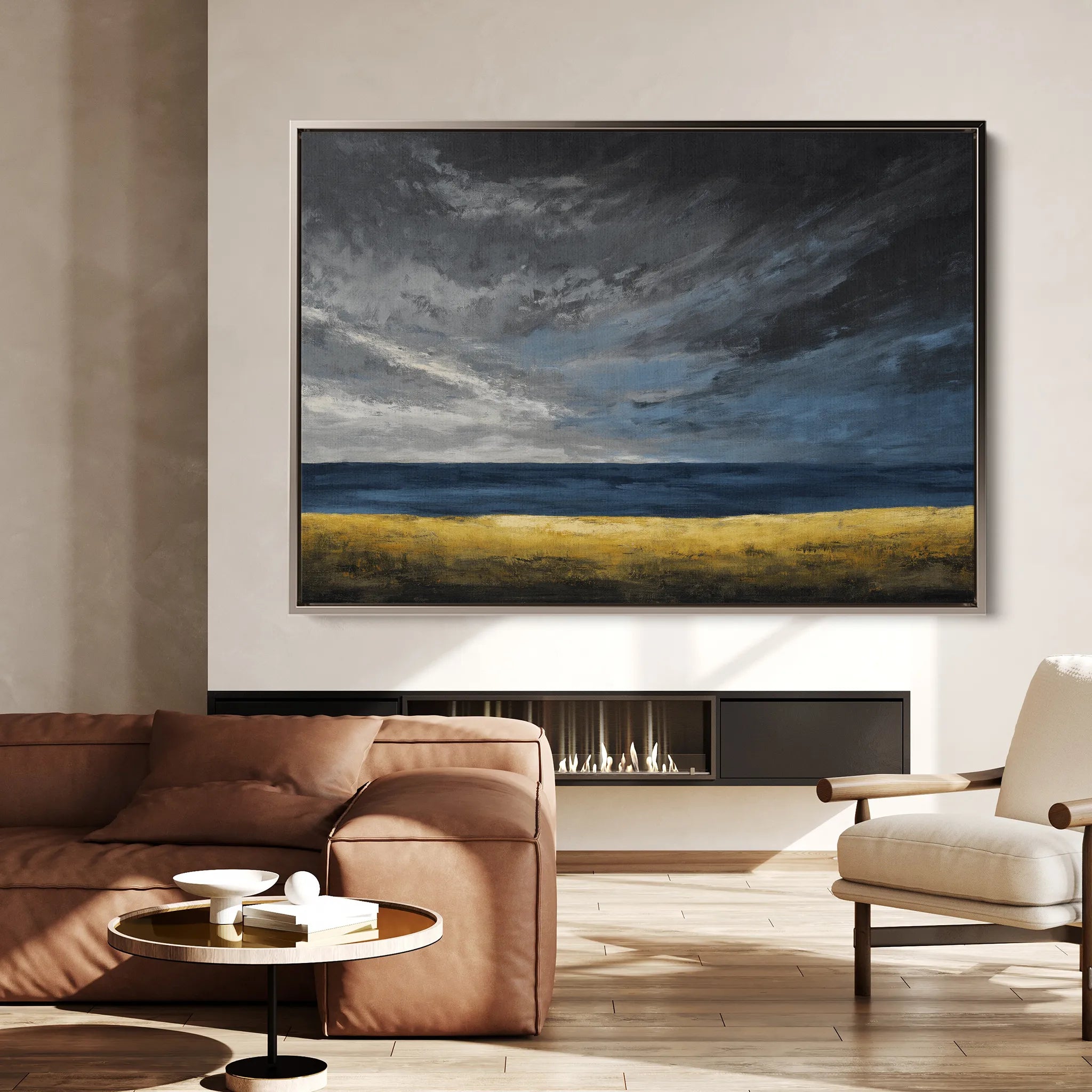 Abstract 1712 Canvas Art 60 x 40 cm / Black
