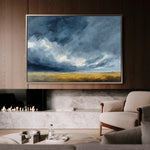 Abstract 1713 Canvas Art 60 x 40 cm / Black