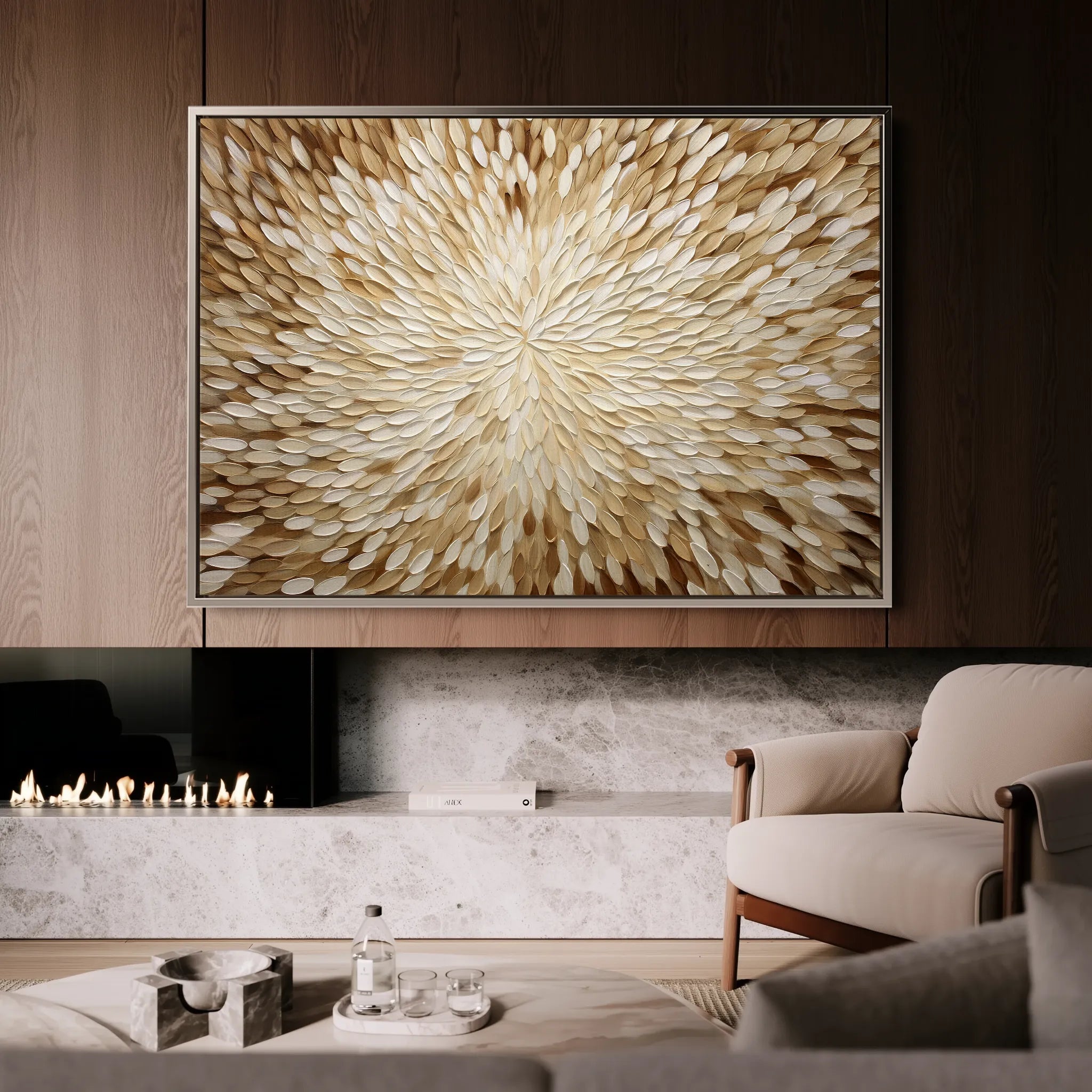 Abstract 1714 Canvas Art 60 x 40 cm / Black