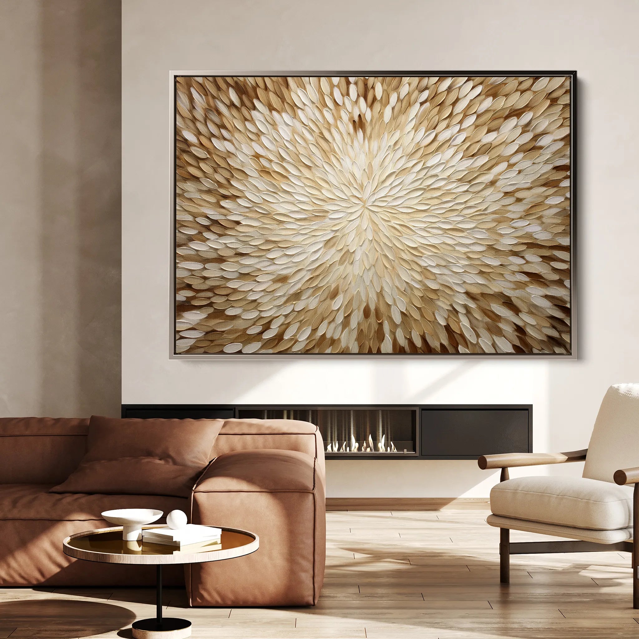 Abstract 1714 Canvas Art 60 x 40 cm / Black