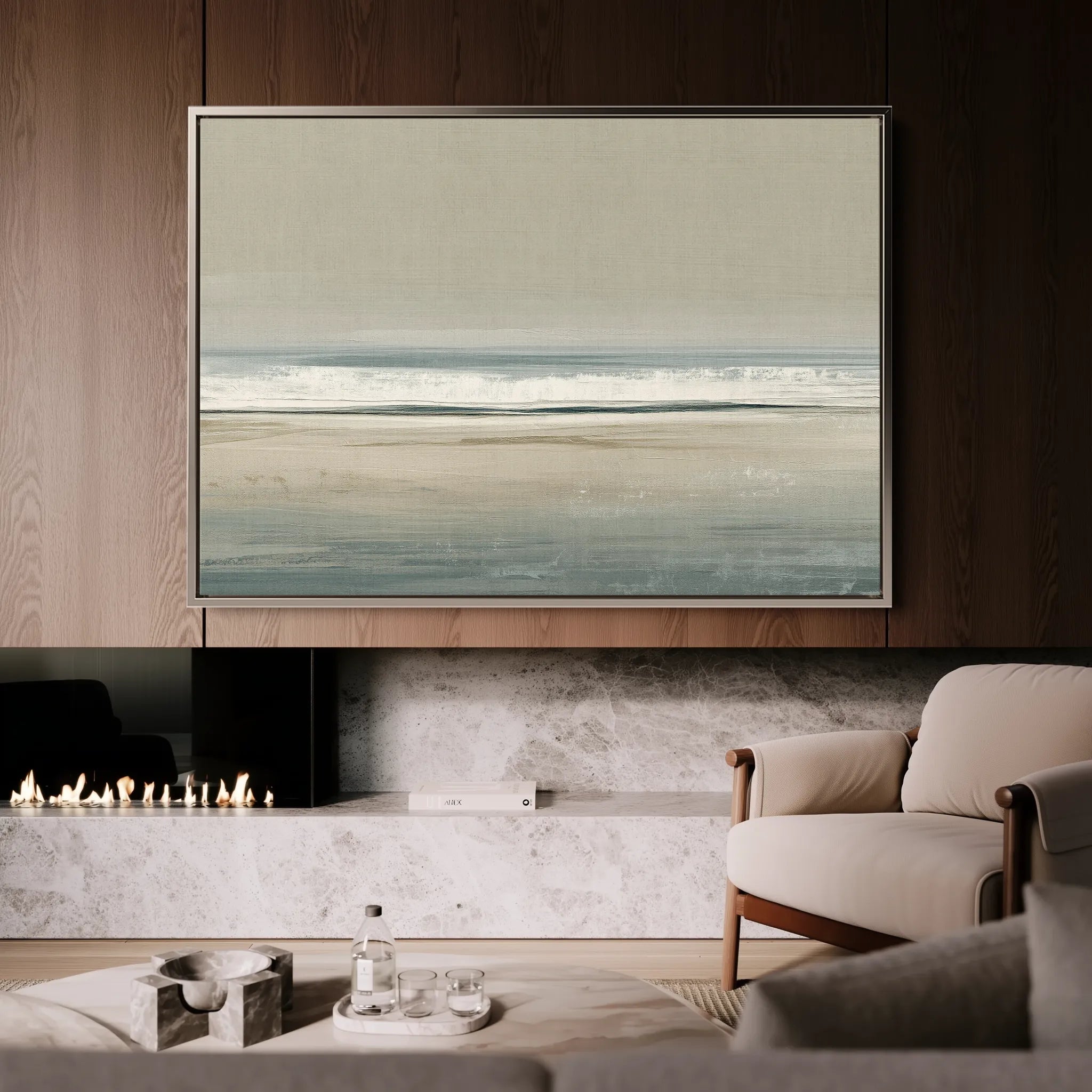Abstract 1717 Canvas Art 60 x 40 cm / Black