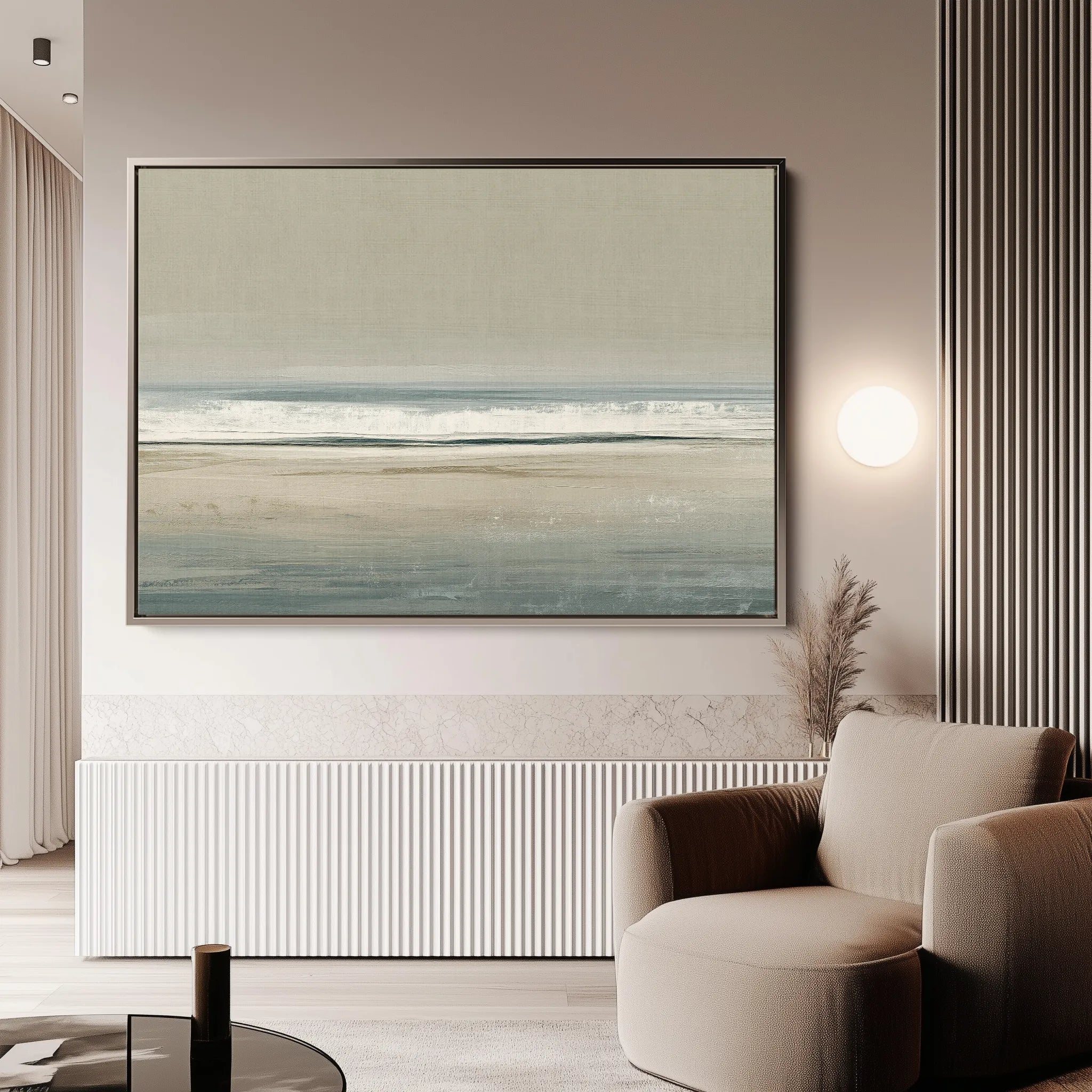 Abstract 1717 Canvas Art 60 x 40 cm / Black
