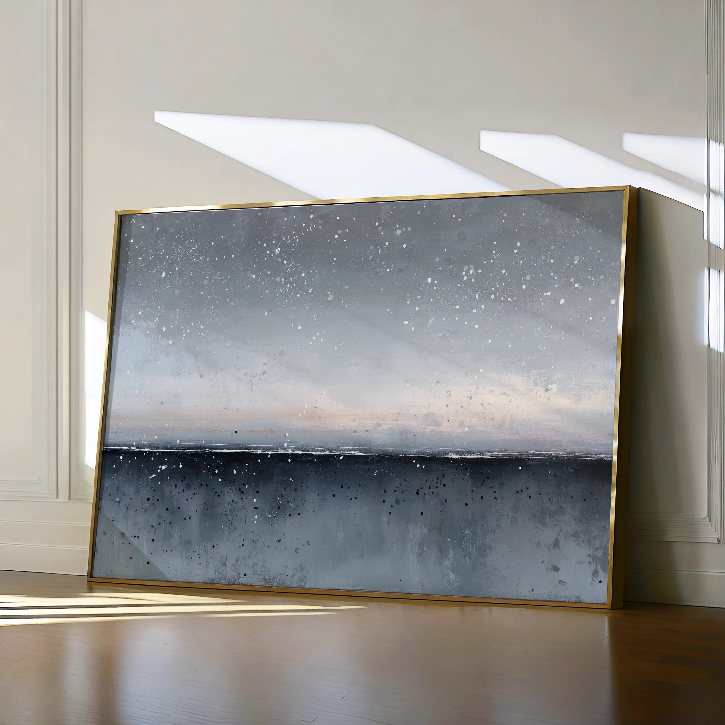 Abstract 1719 Canvas Art 60 x 40 cm / Black
