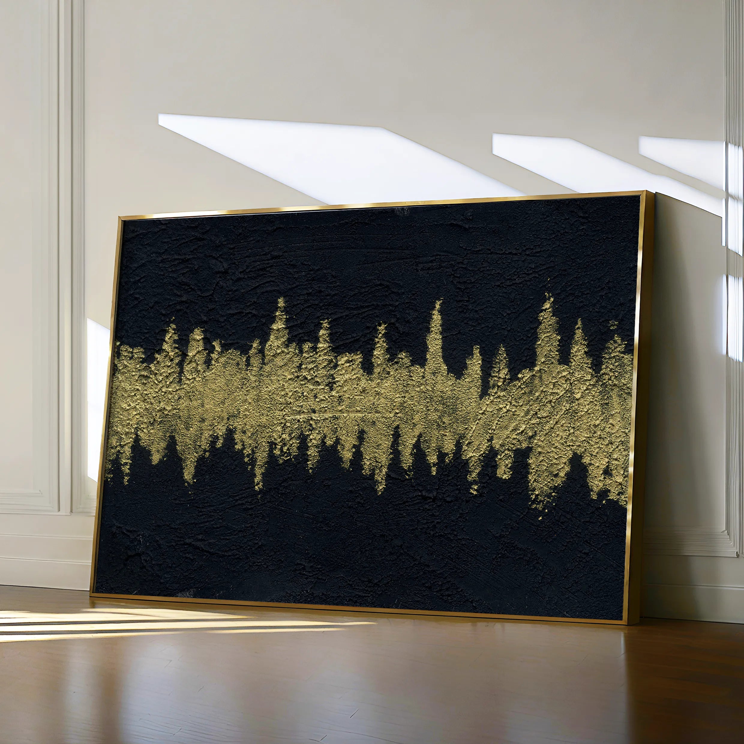Abstract 172 Canvas Art 60 x 40 cm / Black