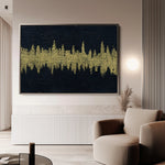 Abstract 172 Canvas Art 60 x 40 cm / Black