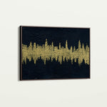 Abstract 172 Canvas Art 60 x 40 cm / Black