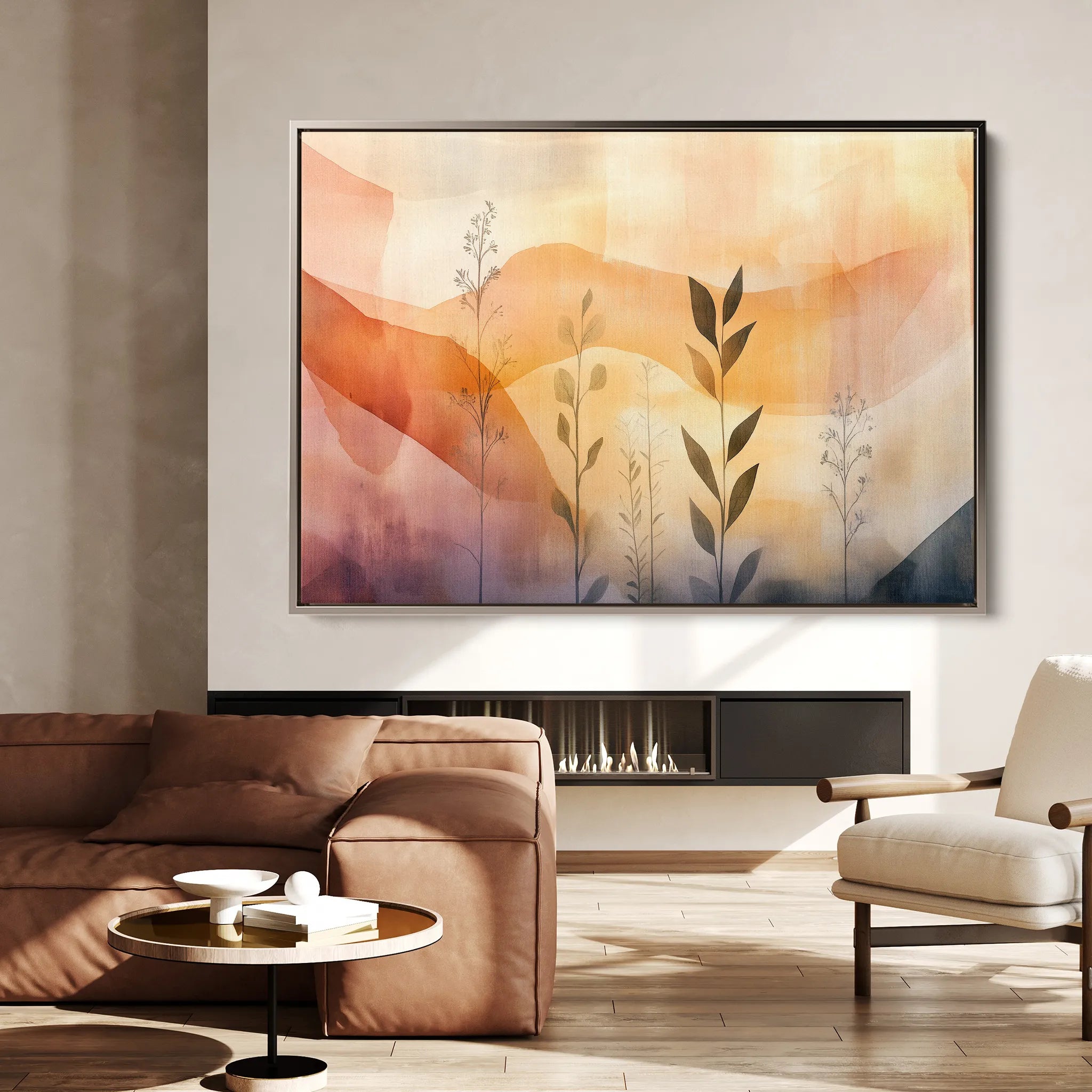 Boho 172 Canvas Art 60 x 40 cm / Black