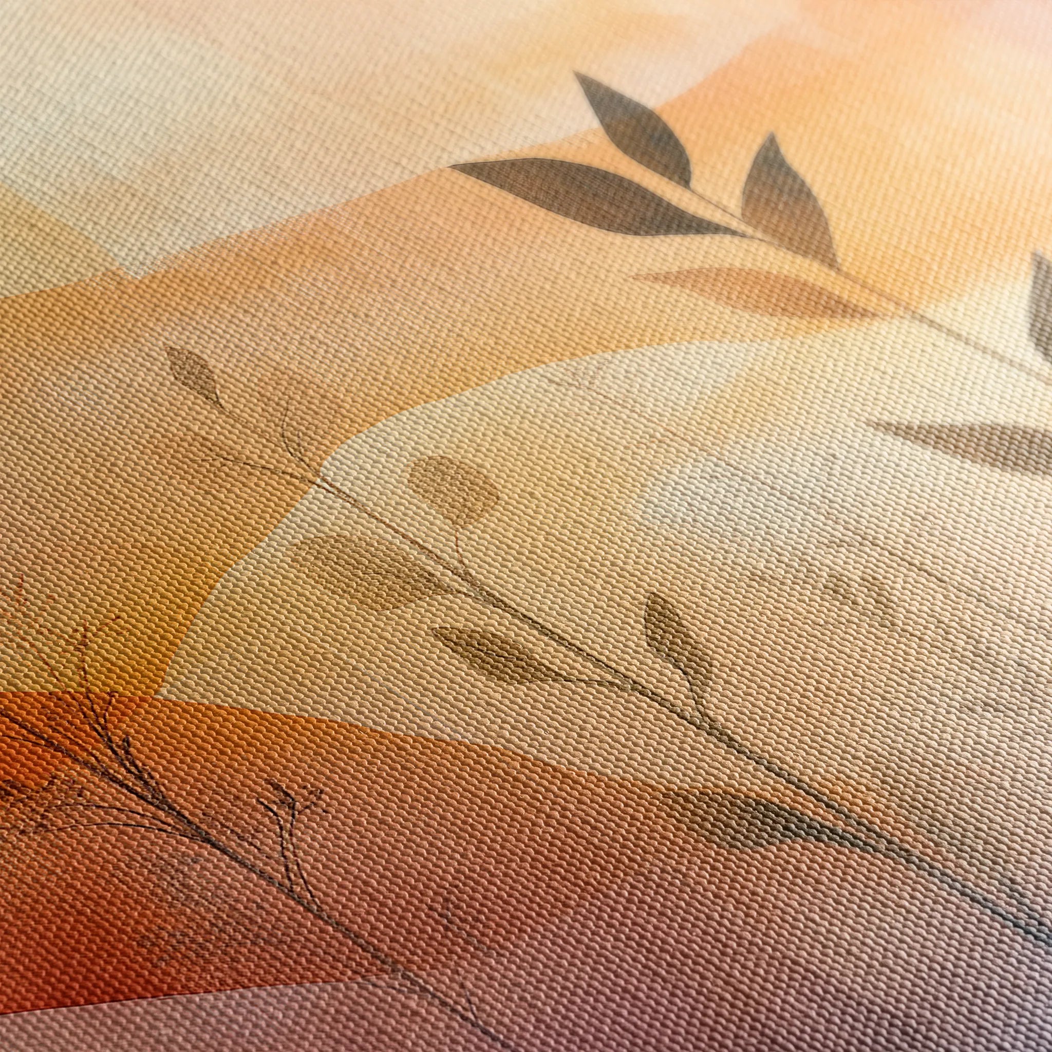Boho 172 Canvas Art 60 x 40 cm / Black