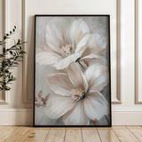 Floral 172 Canvas Art 60 x 40 cm / Black