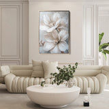 Floral 172 Canvas Art 60 x 40 cm / Black
