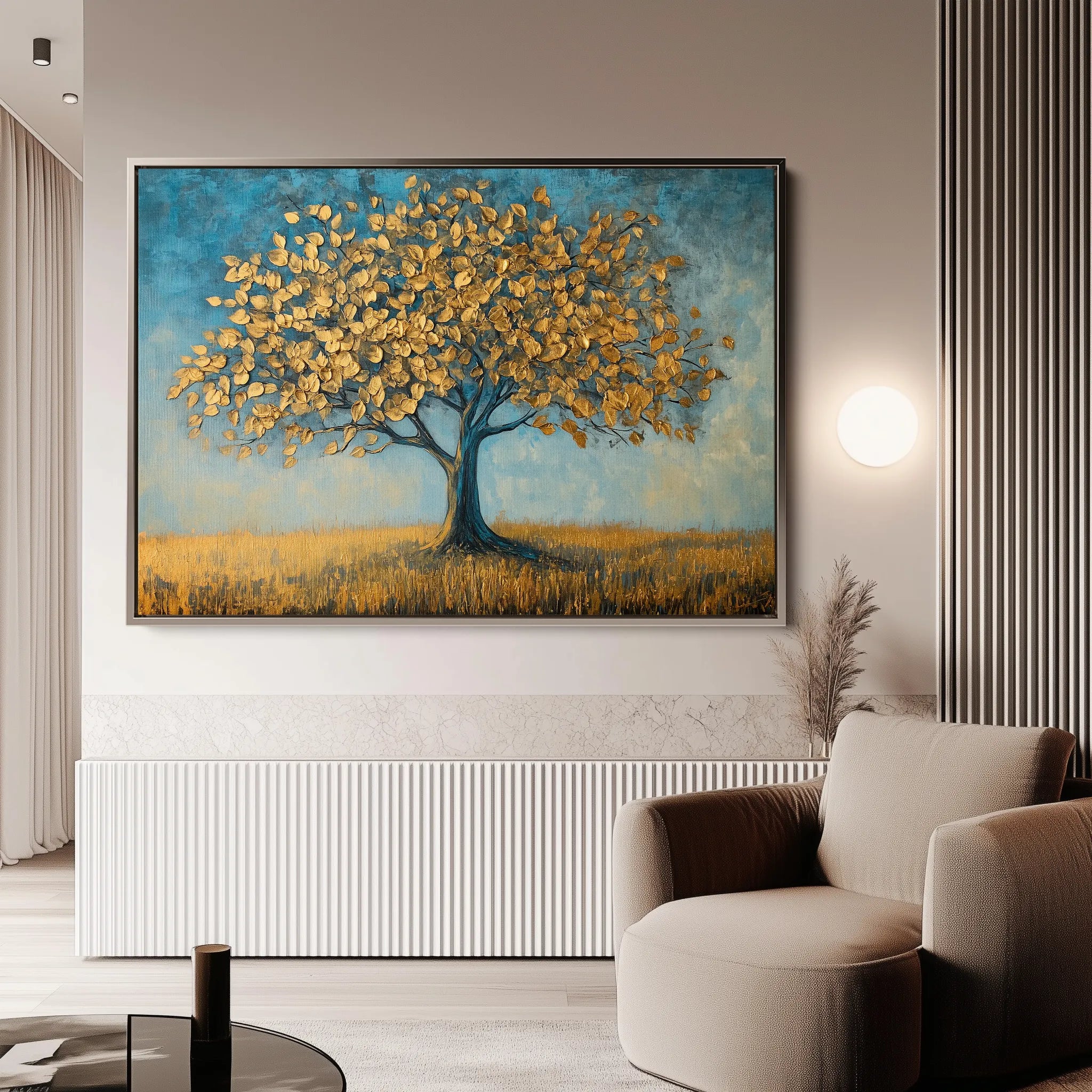 Landscape 172 Canvas Art 60 x 40 cm / Black