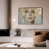 Portrait 172 Canvas Art 60 x 40 cm / Black