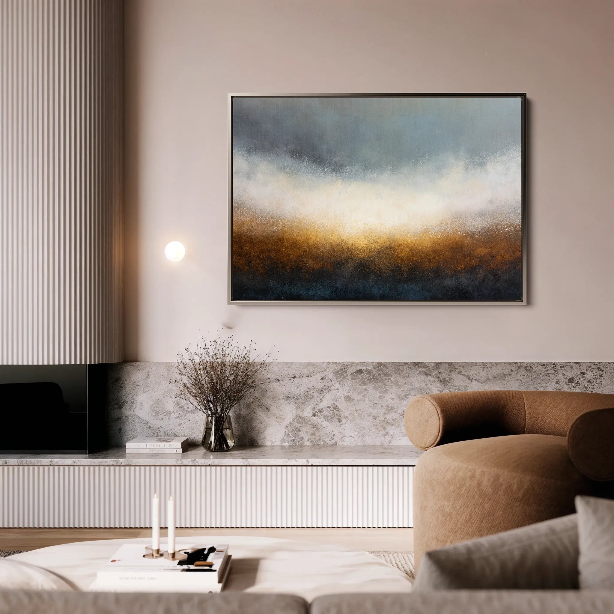 Abstract 1722 Canvas Art 60 x 40 cm / Black