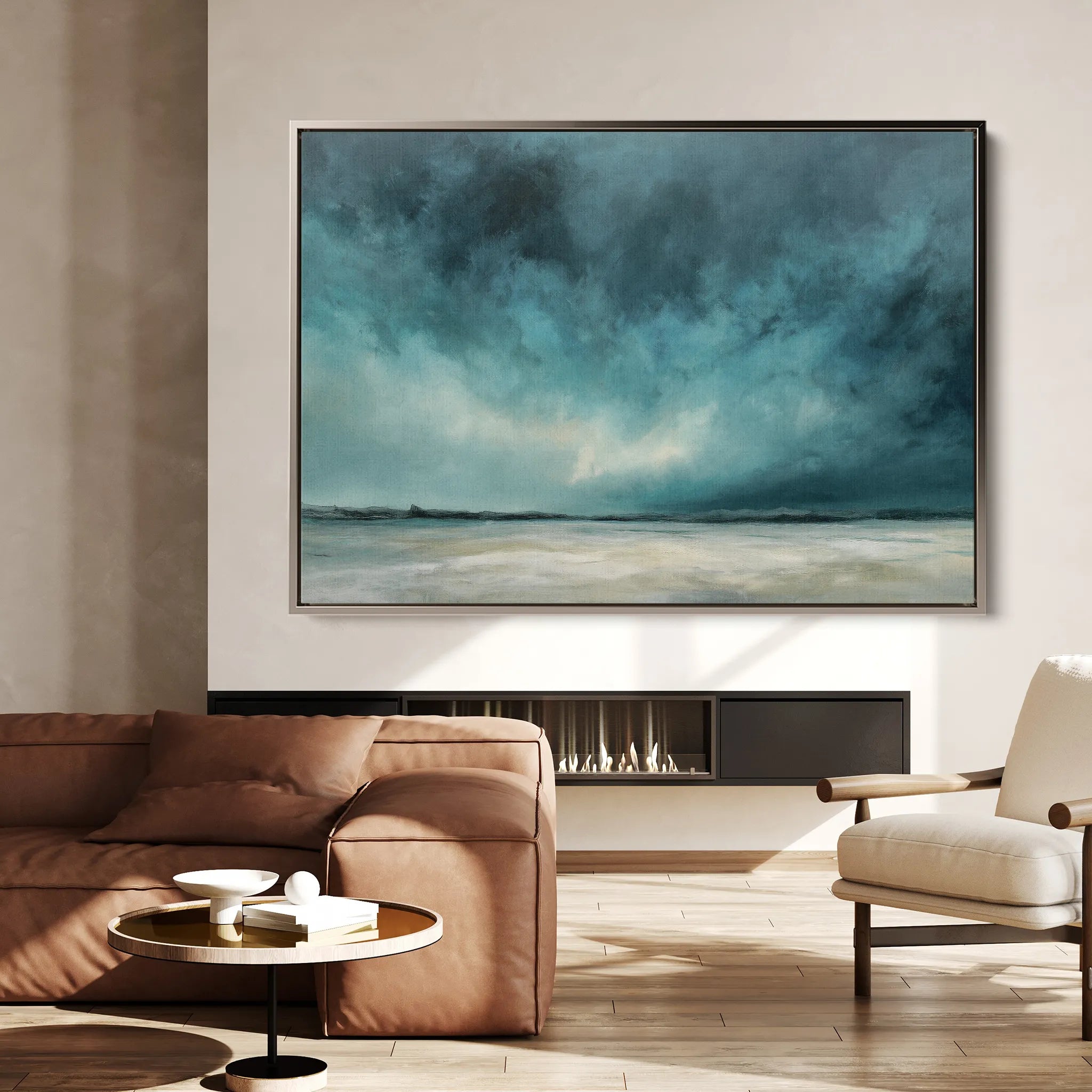Abstract 1723 Canvas Art 60 x 40 cm / Black