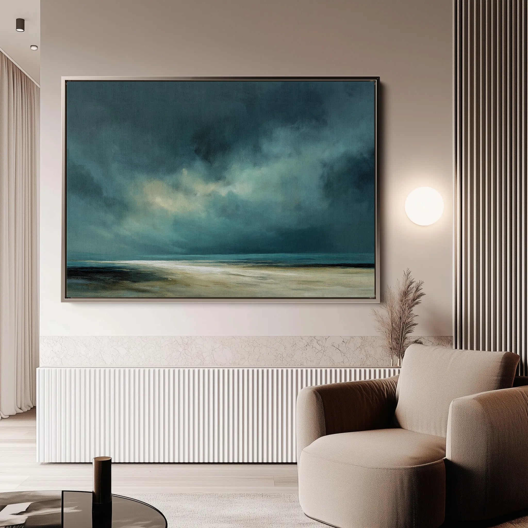 Abstract 1724 Canvas Art 60 x 40 cm / Black