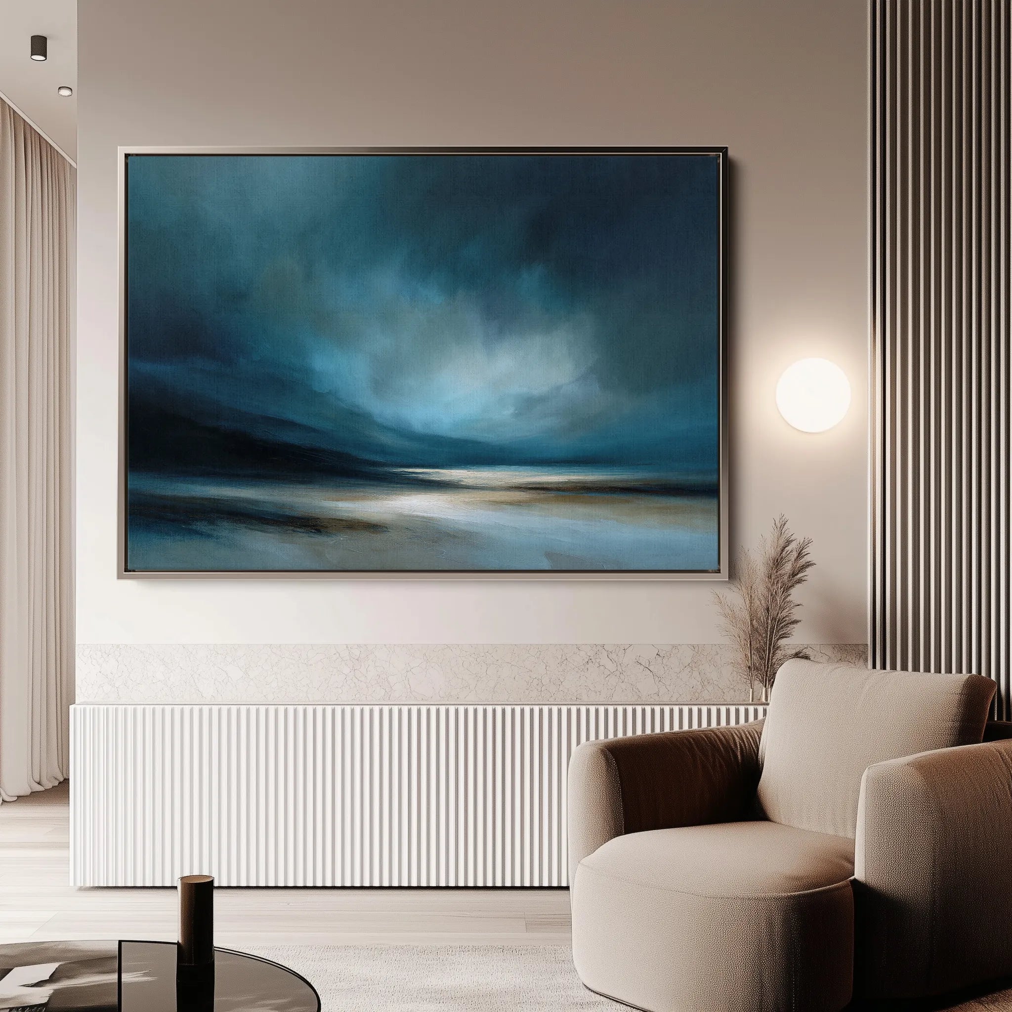 Abstract 1725 Canvas Art 60 x 40 cm / Black