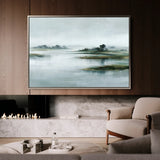 Abstract 1728 Canvas Art 60 x 40 cm / Black