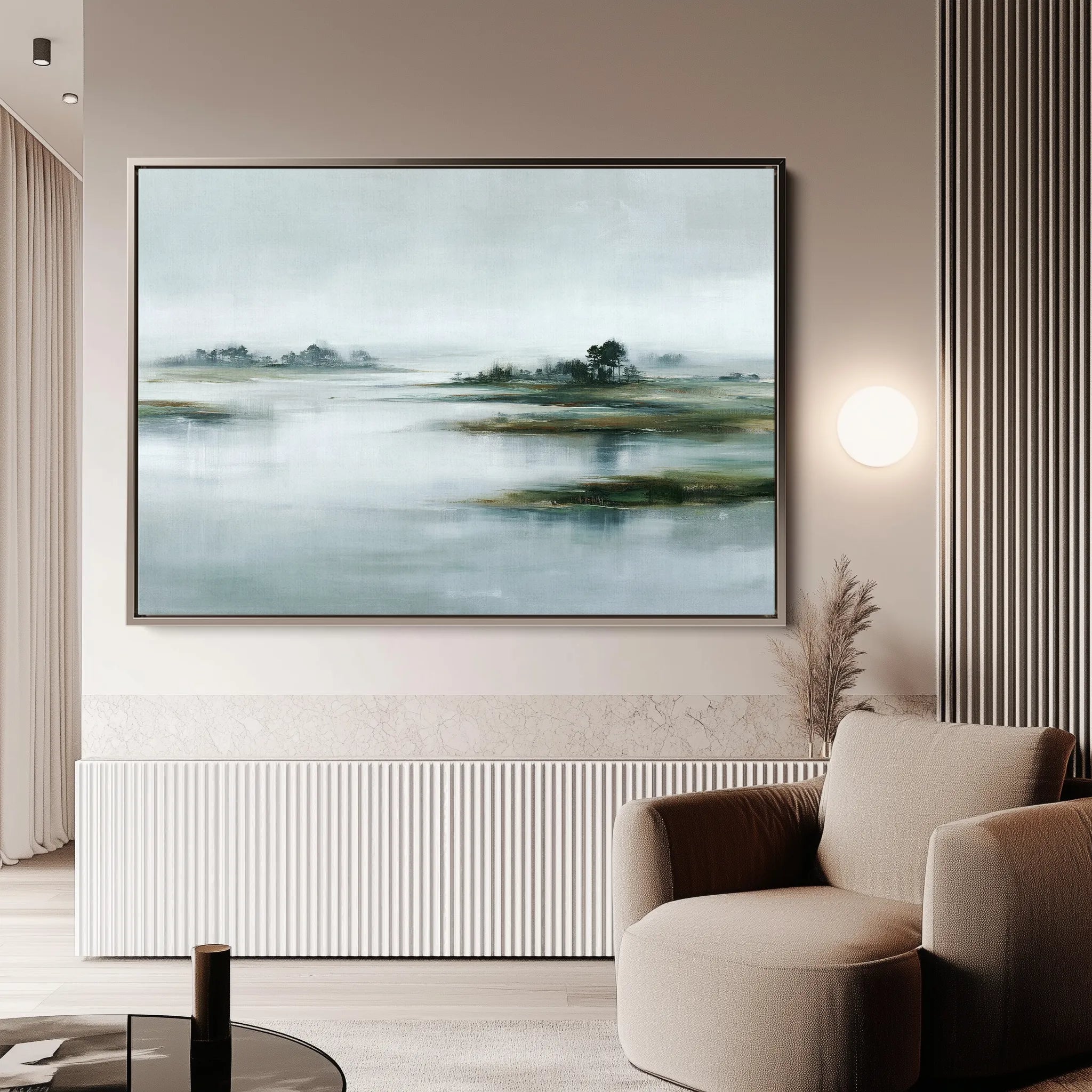 Abstract 1728 Canvas Art 60 x 40 cm / Black