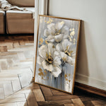 Floral 173 Canvas Art 60 x 40 cm / Black
