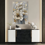 Floral 173 Canvas Art 60 x 40 cm / Black