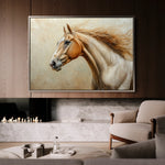 Horses 173 Canvas Art 60 x 40 cm / Black