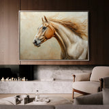 Horses 173 Canvas Art 60 x 40 cm / Black