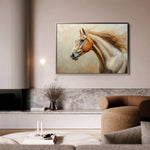 Horses 173 Canvas Art 60 x 40 cm / Black