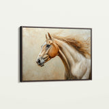 Horses 173 Canvas Art 60 x 40 cm / Black