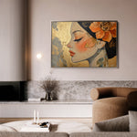 Portrait 173 Canvas Art 60 x 40 cm / Black