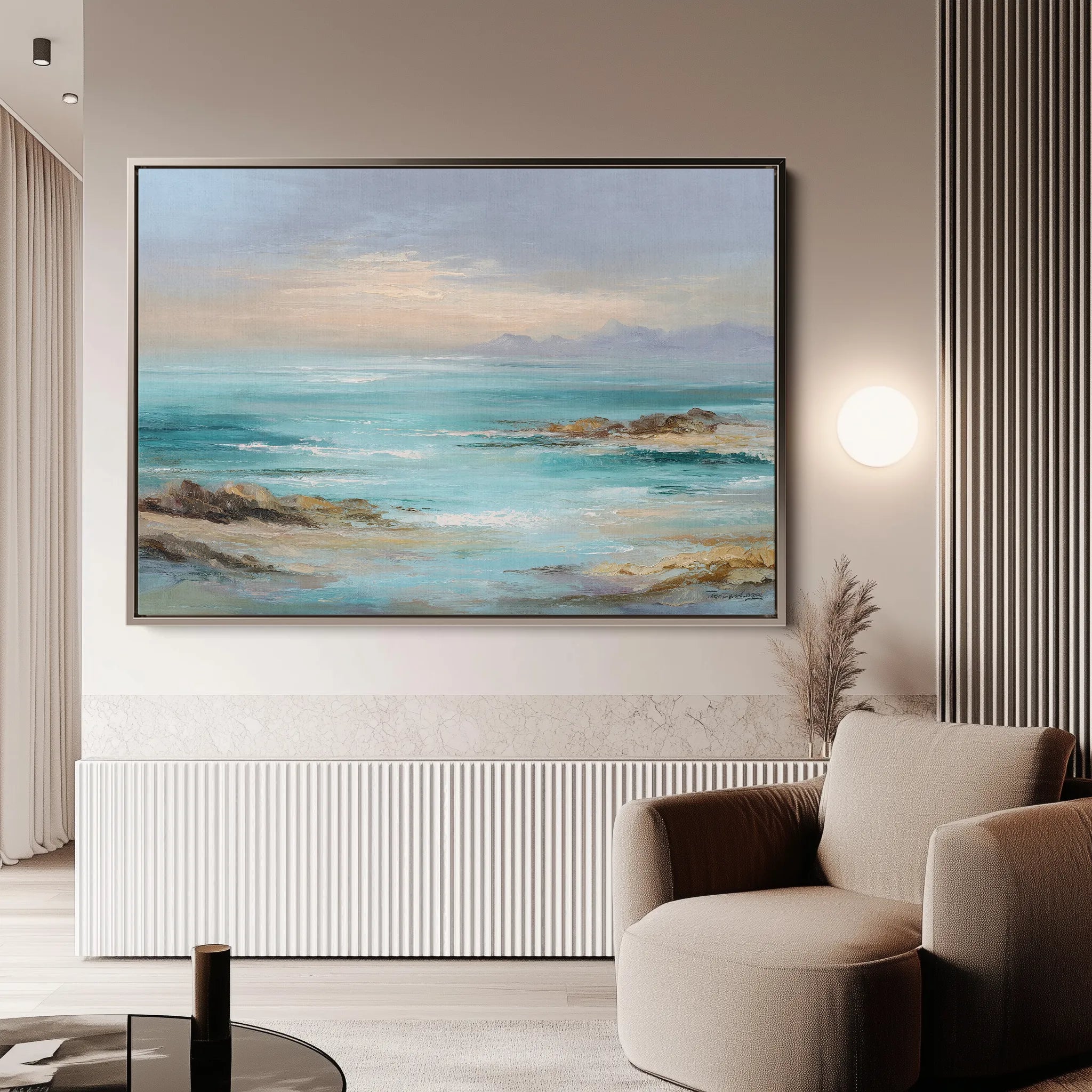 Abstract 1731 Canvas Art 60 x 40 cm / Black