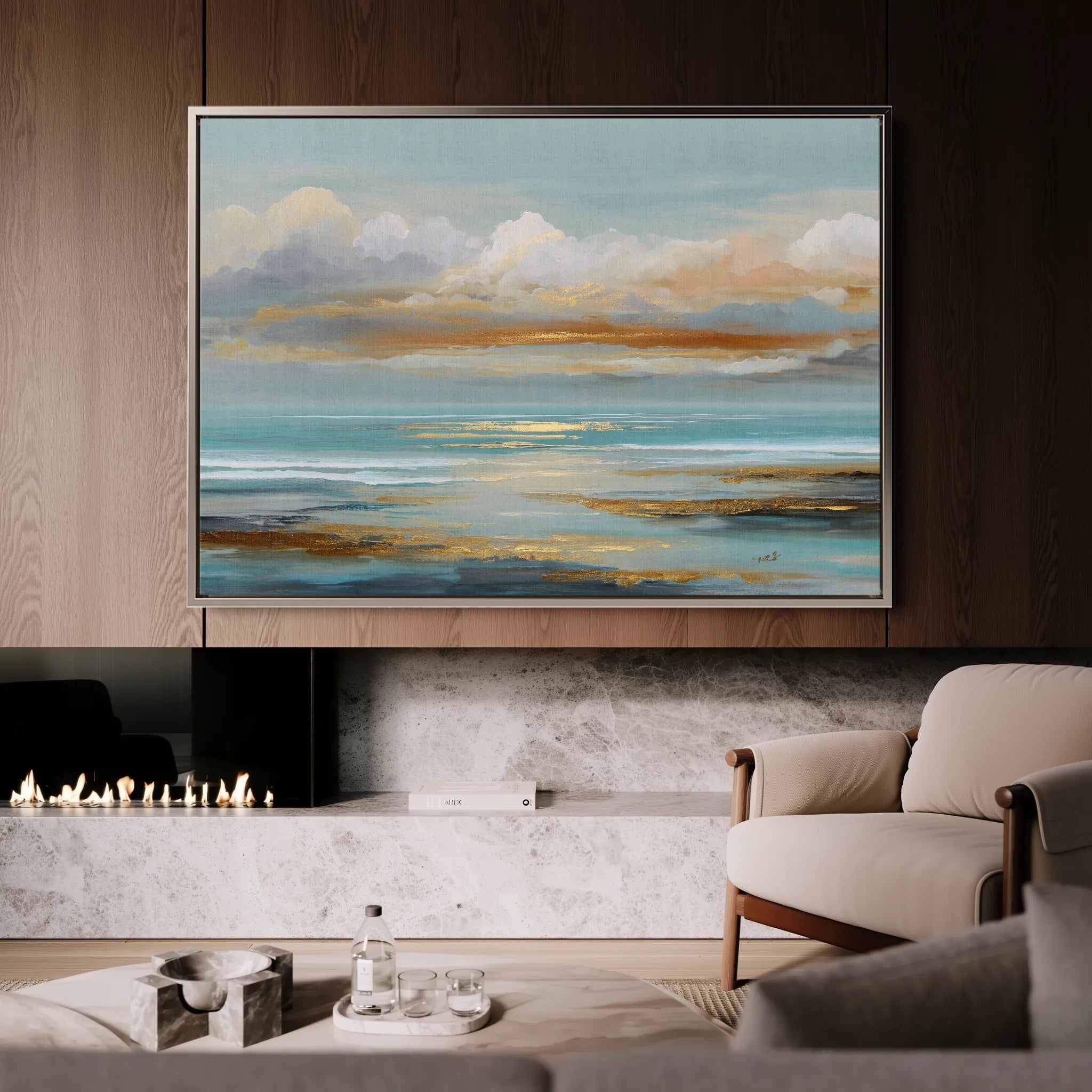 Abstract 1733 Canvas Art 60 x 40 cm / Black