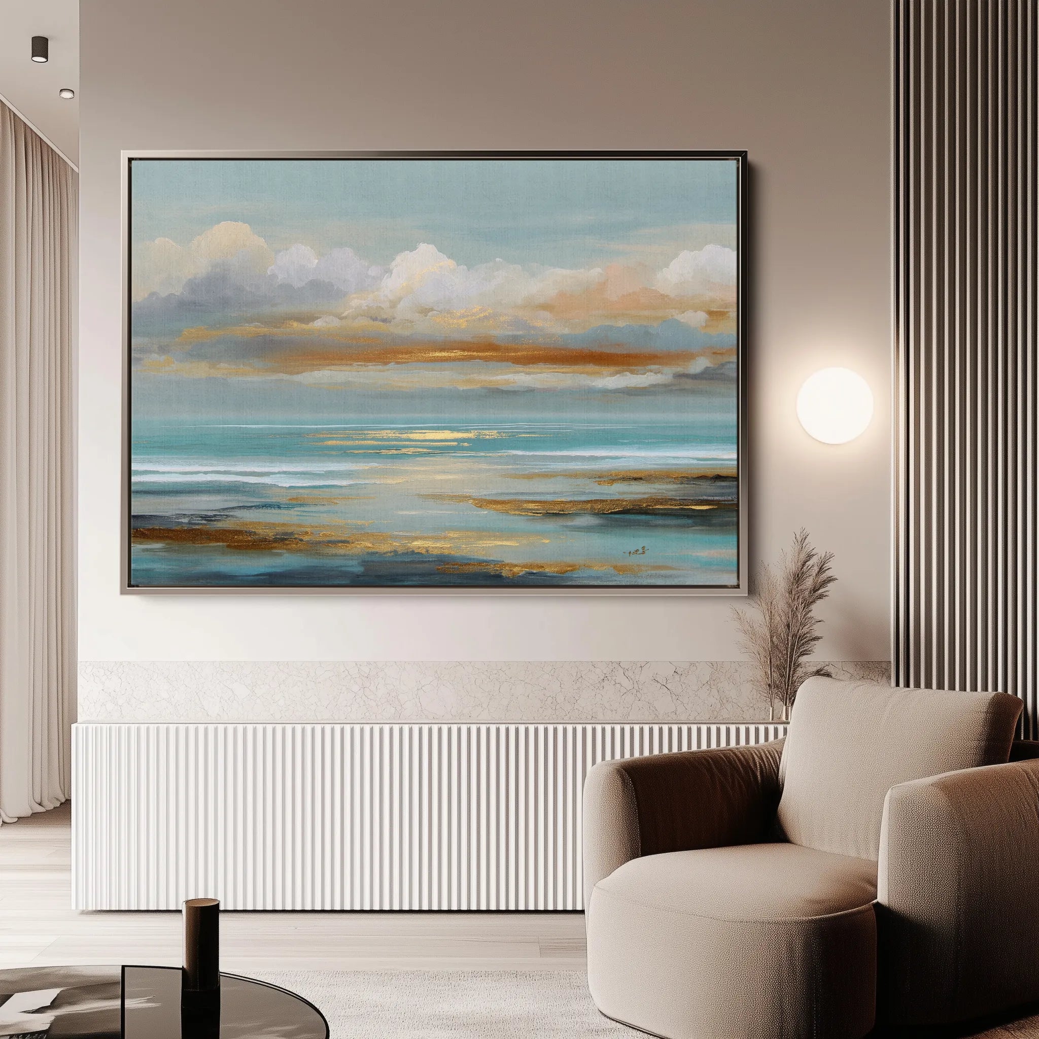 Abstract 1733 Canvas Art 60 x 40 cm / Black