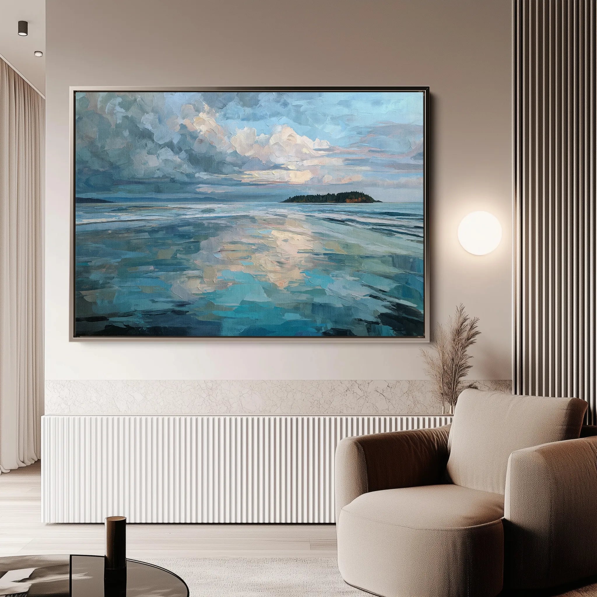 Abstract 1734 Canvas Art 60 x 40 cm / Black