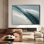 Abstract 1735 Canvas Art 60 x 40 cm / Black