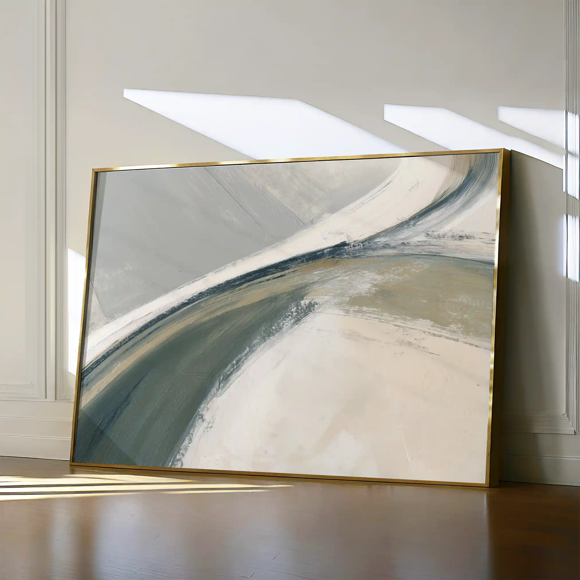 Abstract 1736 Canvas Art 60 x 40 cm / Black