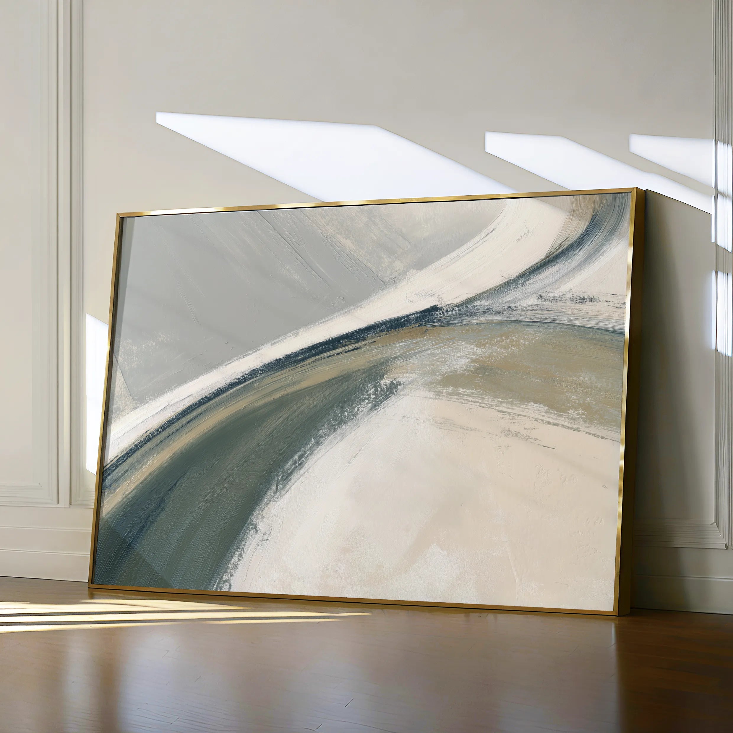Abstract 1736 Canvas Art 60 x 40 cm / Black