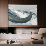 Abstract 1737 Canvas Art 60 x 40 cm / Black