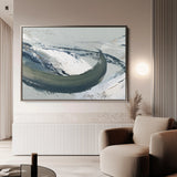 Abstract 1737 Canvas Art 60 x 40 cm / Black